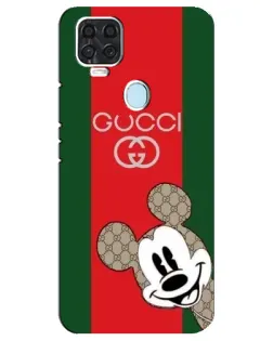 Чехол для ZTE Blade V2020 с картинкой «Gucci — полосы и Микки»