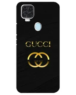 Чехол для ZTE Blade V2020 с картинкой «Золотой логотип Gucci»