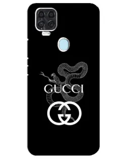 Чехол для ZTE Blade V2020 с картинкой «Gucci — серебряная змея»