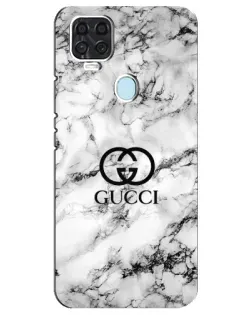 Чехол для ZTE Blade V2020 с картинкой «Gucci — мраморный шик»