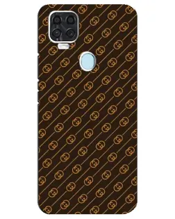 Чехол для ZTE Blade V2020 с картинкой «Gucci — золотые диагонали»