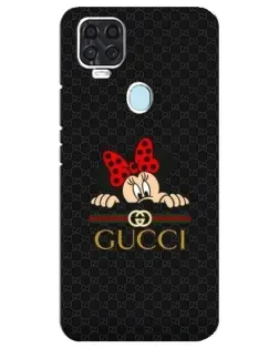 Чехол для ZTE Blade V2020 с картинкой «Минни Маус Gucci — черный»