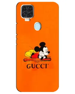 Чохол для ZTE Blade V2020 з картинкою «Міккі Маус Gucci — помаранч»