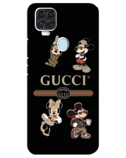 Чохол для ZTE Blade V2020 з картинкою «Gucci — герої Disney та монограма»