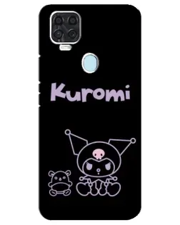 Чехол для ZTE Blade V2020 с картинкой «Kuromi — черный минимализм»