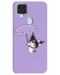 Чехол для ZTE Blade V2020 с картинкой «Kuromi с зонтиком»