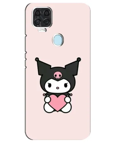 Чехол для ZTE Blade V2020 с картинкой «Kuromi и сердце»