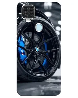 Чехол для ZTE Blade V2020 с картинкой «Колесо BMW вблизи»