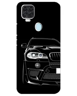 Чехол для ZTE Blade V2020 с картинкой «Темный силуэт BMW»