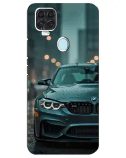 Чехол для ZTE Blade V2020 с картинкой «BMW в огнях города»