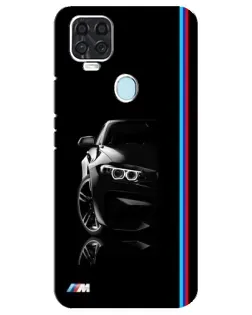 Чехол для ZTE Blade V2020 с картинкой «Силуэт BMW в темноте»