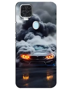 Чехол для ZTE Blade V2020 с картинкой «BMW в дыму»