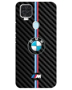 Чехол для ZTE Blade V2020 с картинкой «Эмблема BMW и карбон»
