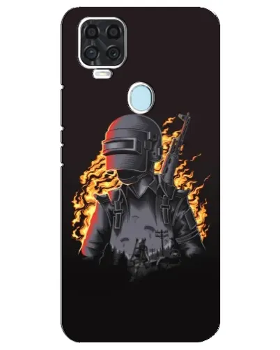 Чохол для ZTE Blade V2020 з картинкою «PUBG — вогняний силует» Чохол для ZTE Blade V2020 з картинкою «PUBG — вогняний силует»