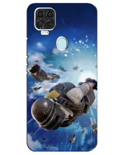 Чохол для ZTE Blade V2020 з картинкою «Десант PUBG — стрибок»