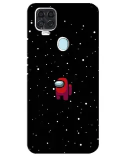 Чехол для ZTE Blade V2020 с картинкой «Красный Among Us»