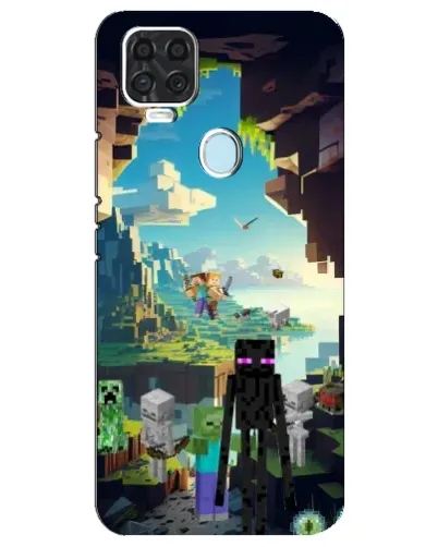 Чехол для ZTE Blade V2020 с картинкой «Эндермен в лесу»
