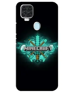 Чехол для ZTE Blade V2020 с картинкой «Minecraft Diamond лого»