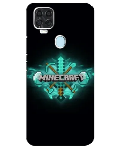Чехол для ZTE Blade V2020 с картинкой «Minecraft Diamond лого»