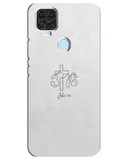 Чохол для ZTE Blade V2020 з картинкою «Івана 3:16 Хрест»