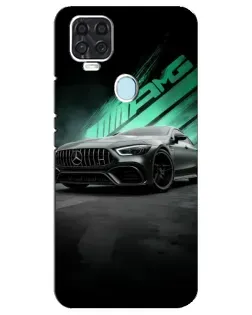 Чехол для ZTE Blade V2020 с картинкой «Темный Mercedes AMG»