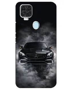 Чехол для ZTE Blade V2020 с картинкой «Mercedes в дыму»
