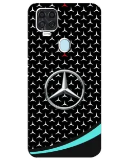 Чехол для ZTE Blade V2020 с картинкой «Mercedes — бирюзовый акцент»