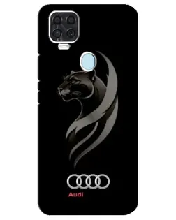 Чехол для ZTE Blade V2020 с картинкой «Графика — пантера и Audi»