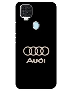 Чехол для ZTE Blade V2020 с картинкой «Audi — золотой логотип»