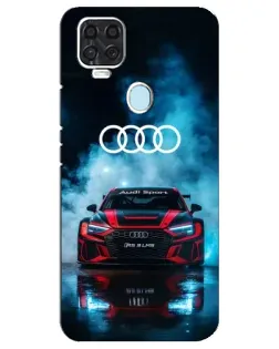 Чехол для ZTE Blade V2020 с картинкой «Audi Sport — неон»