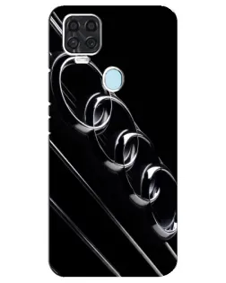 Чехол для ZTE Blade V2020 с картинкой «Audi — абстрактные кольца»
