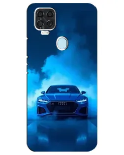 Чехол для ZTE Blade V2020 с картинкой «Audi — голубая энергия»
