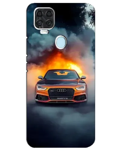 Чехол для ZTE Blade V2020 с картинкой «Audi в огненном дыму» Чехол для ZTE Blade V2020 с картинкой «Audi в огненном дыму»