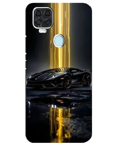 Чехол для ZTE Blade V2020 с картинкой «Ночной Lamborghini драйв»