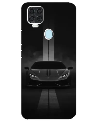Чехол для ZTE Blade V2020 с картинкой «Lamborghini симметрия дорог»