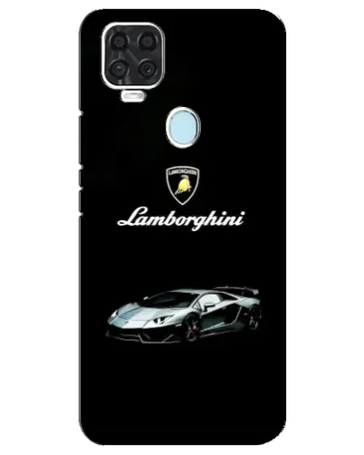 Чехол для ZTE Blade V2020 с картинкой «Логотип Lamborghini классика»