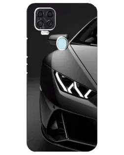 Чехол для ZTE Blade V2020 с картинкой «Lamborghini фары детализация»