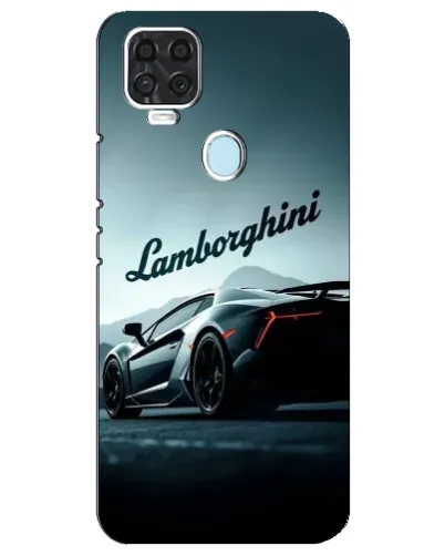 Чехол для ZTE Blade V2020 с картинкой «Классическая надпись Lamborghini»