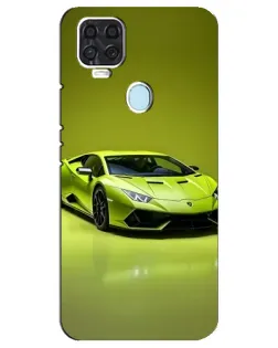 Чехол для ZTE Blade V2020 с картинкой «Салатовый Lamborghini Huracan»