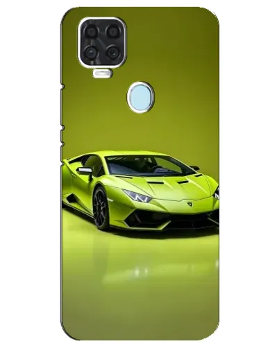 Чехол для ZTE Blade V2020 с картинкой «Салатовый Lamborghini Huracan»