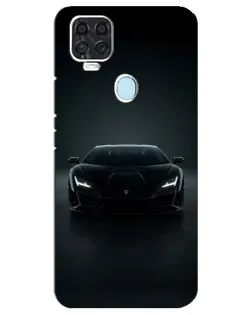 Чехол для ZTE Blade V2020 с картинкой «Черный Lamborghini Aventador»