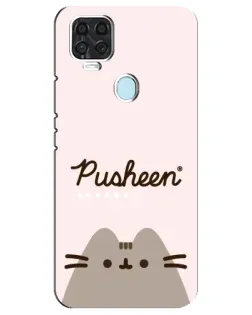 Чохол для ZTE Blade V2020 з картинкою «Pusheen логотип»
