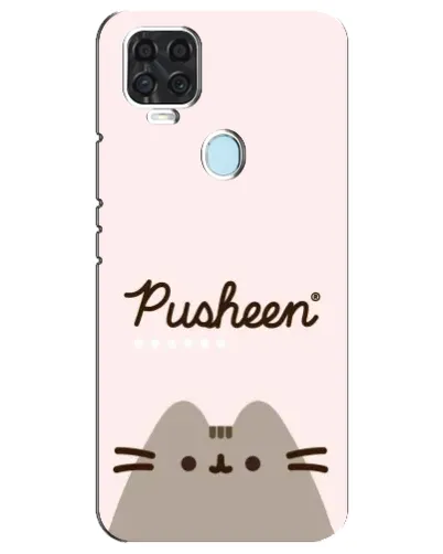 Чохол для ZTE Blade V2020 з картинкою «Pusheen логотип»