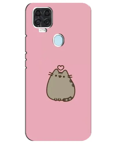 Чохол для ZTE Blade V2020 з картинкою «Pusheen серце»
