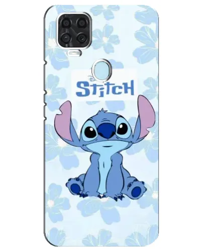 Чехол для ZTE Blade V2020 с картинкой «Stitch среди цветов»