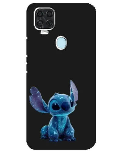 Чехол для ZTE Blade V2020 с картинкой «Стич на черном»