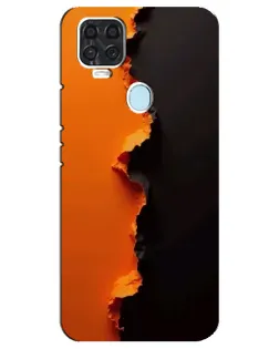 Чохол для ZTE Blade V2020 з картинкою «Помаранчевий розлом»