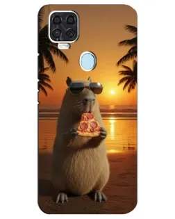 Чехол для ZTE Blade V2020 с картинкой «Капибара с пиццей» Чехол для ZTE Blade V2020 с картинкой «Капибара с пиццей»