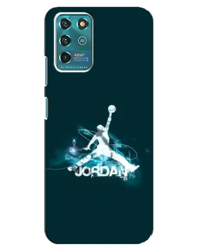 Чехол для ZTE Blade V30 Vita с картинкой «Jordan Blue Fire»