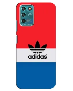 Чехол для ZTE Blade V30 Vita с картинкой «Ретро блоки Adidas»